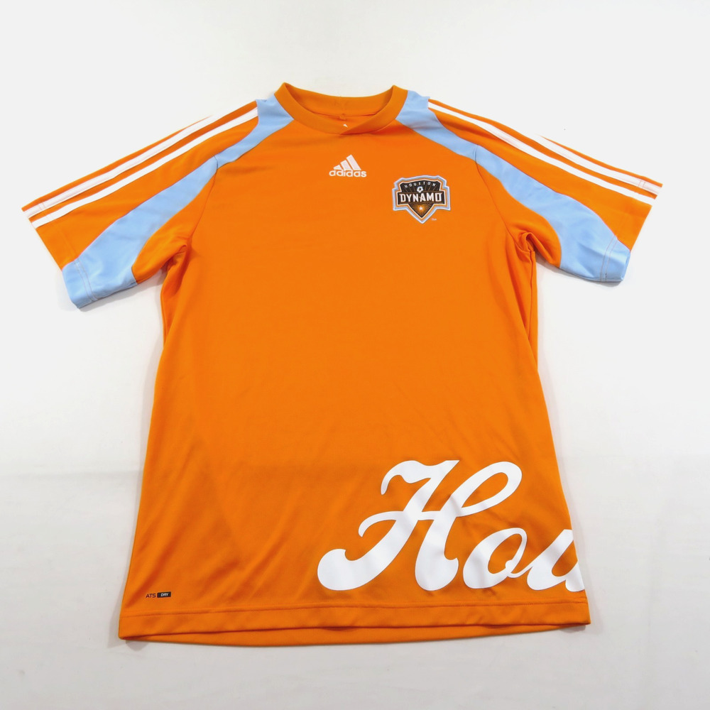 Houston Dynamo Soccer Futbol Jersey Adidas Orange White M
